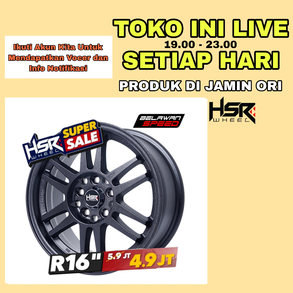 Jual Promo Velg Mobil Racing Pelek Modifikasi Ring Hsr Boroko