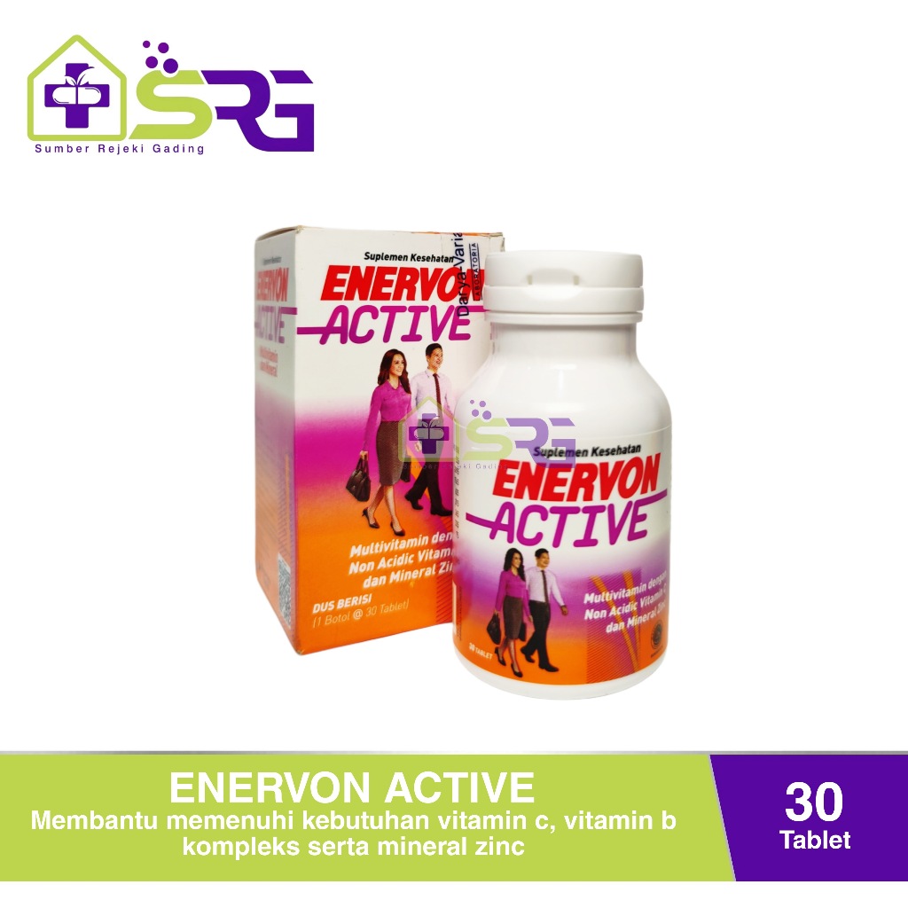 Jual Enervon C Active Tablet Suplemen Lengkap Untuk Daya Tahan