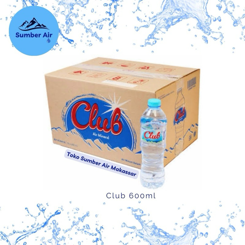 Jual Air Mineral Club 600ml 1 Dus Karton Shopee Indonesia