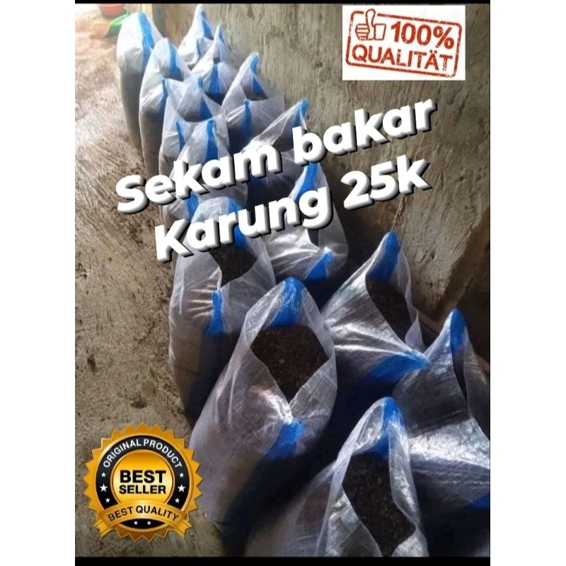 Jual Sekam Bakar 100 Murni Utuh Media Tanam Ukuran 25kg Shopee Indonesia