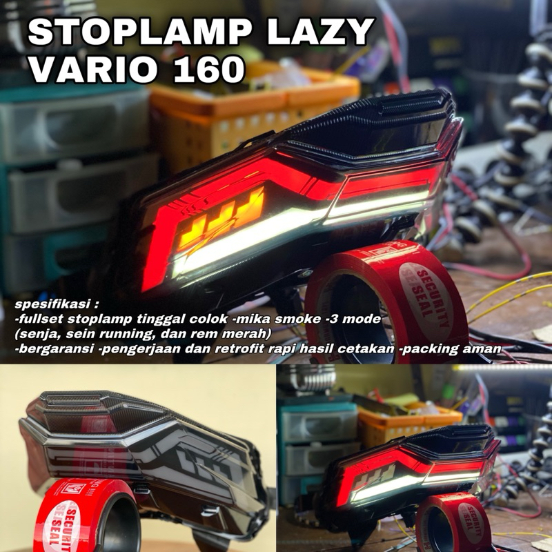 Jual Stoplamp Lazy Vario 160 2in 3in TIPE 3 Shopee Indonesia