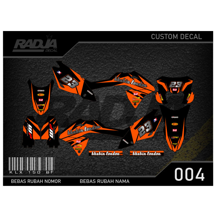 Jual Decal Sticker Klx Bf Dekal Stiker Fullbody Kawasaki Lx G