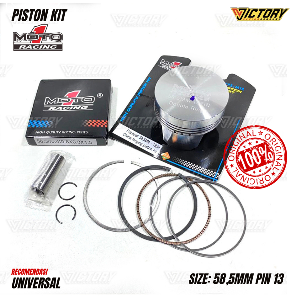 Jual SEHER PISTON KIT 58 5 PIN 13 FORGED MOTO 1 RACING RING SEHER RIK