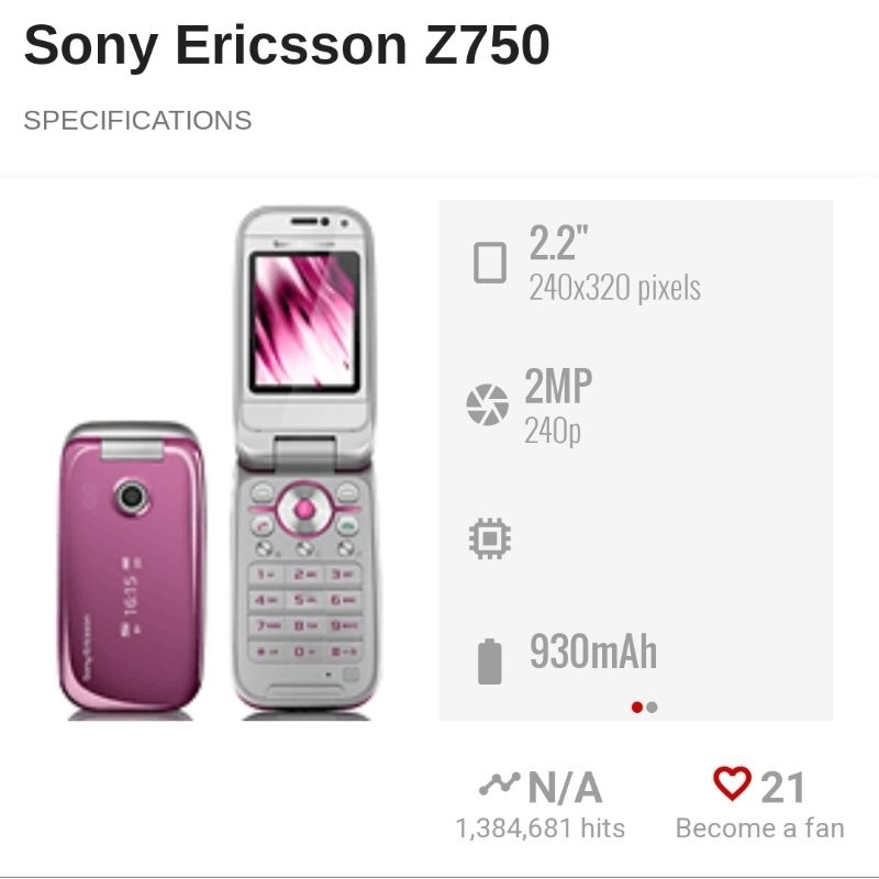 Jual SONY ERICSSON Z750i FLIP HP JADUL LANGKA UNIK DAN MENARIK HP