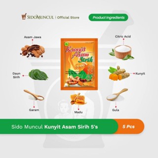 Jual Sido Muncul Minuman Kunyit Asam Sirih 5 S Mengurangi Bau Badan