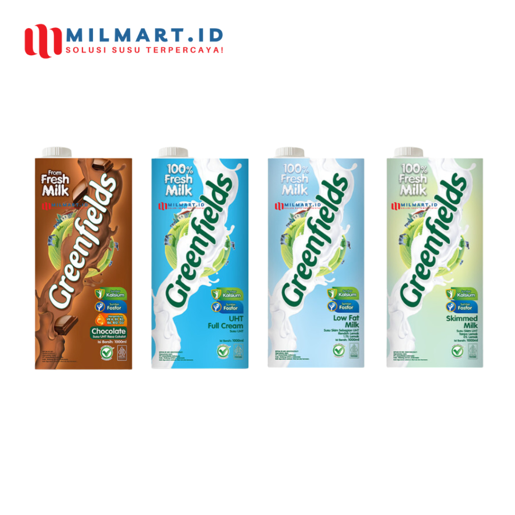 Jual Greenfields Uht Milk Ml Susu Segar Cair Fresh Milk Full Cream