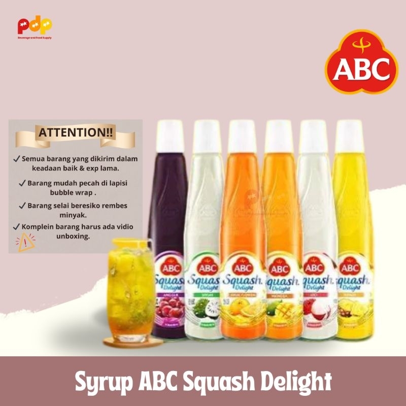 Jual Abc Squash Delight Ml Syrup Abc Squash Delight Ml Shopee