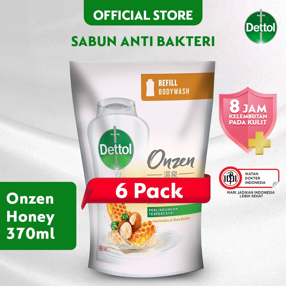 Jual Dettol Sabun Mandi Cair Anti Bakteri Onzen Hachimitsu Sea Butter