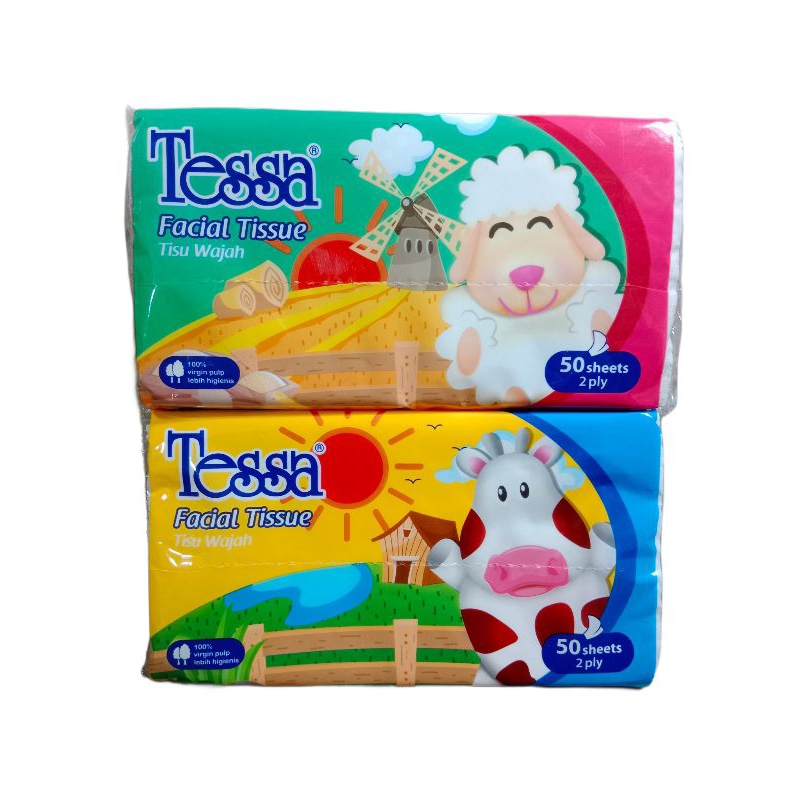 Jual TESSA Facial Tissue Tisu Wajah 50 Sheets 2 Ply Shopee Indonesia