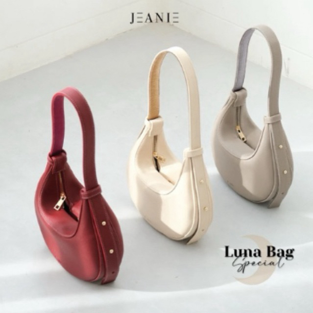 Jual LUNA BAG TAS BULAN SABIT WARNA CREAM NEW Shopee Indonesia