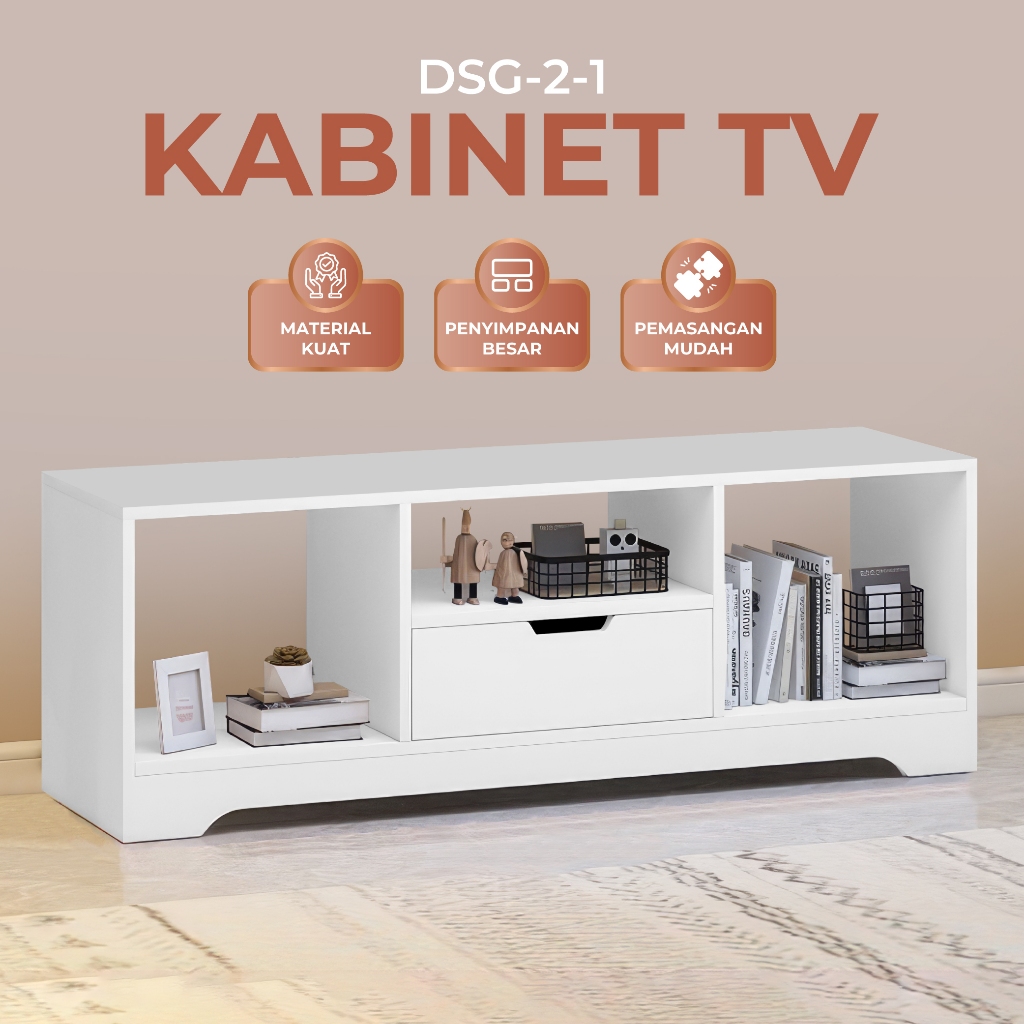 Jual Meja Lemari Rak TV Kabinet Buffet Ruang Keluarga Lemari Laci