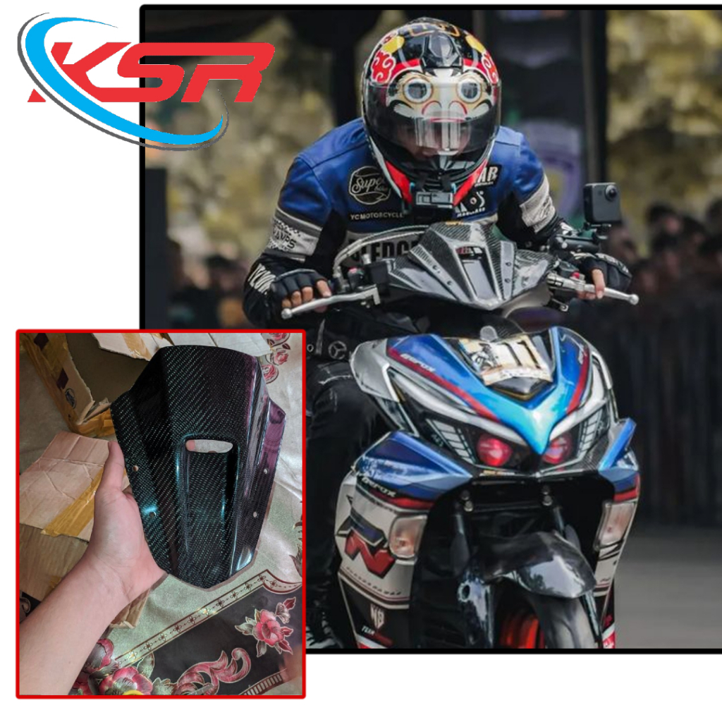 Jual Visor Aerox 155 Model Airflow By KSR Original Shopee Indonesia