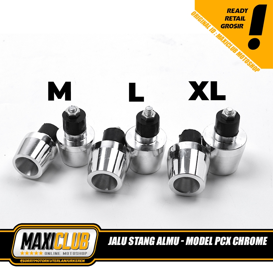 Jual Jalu Stang Almu Model PCX Jalu Bandul Motor Chrome Shopee Indonesia