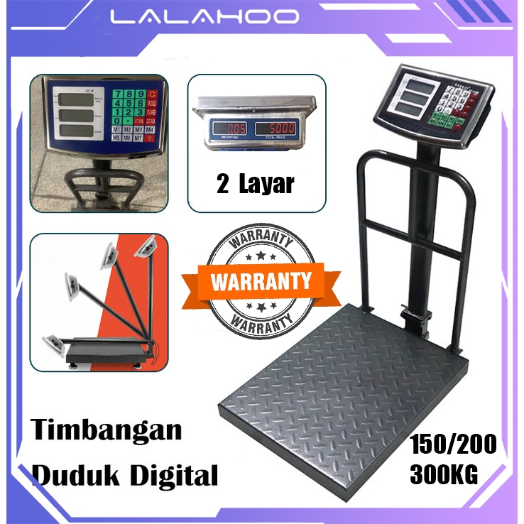 Jual Garansi Timbangan Duduk Digital Kapasitas 200KG 150KG Electrik