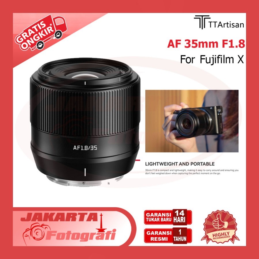 Jual Ttartisan Af Mm F Auto Focus Lens For Fujifilm X Af Mm