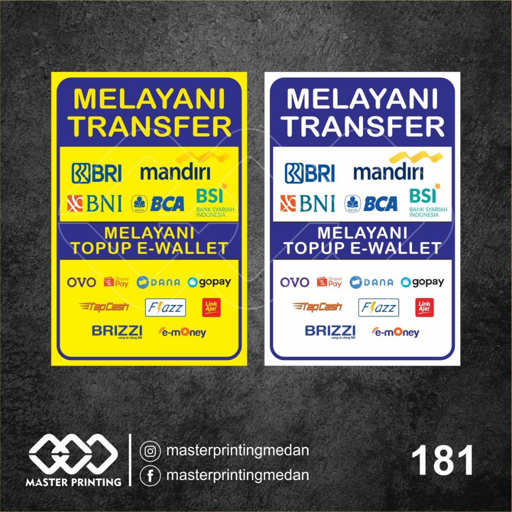 Jual Stiker Custom Melayani Transfer Dan Topup E Wallet Sticker