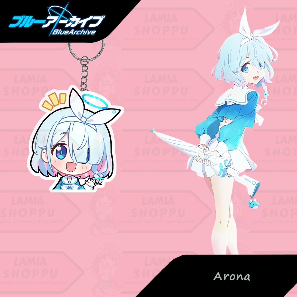 Jual Gantungan Kunci Blue Archive Arona Chibi Ganci Arona Blue