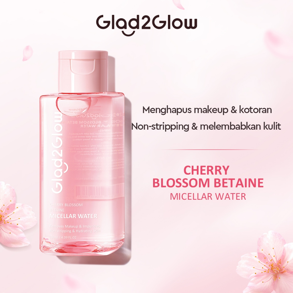 Jual Livi Glad Glow Cherry Blossom Betaine Micellar Water Ml