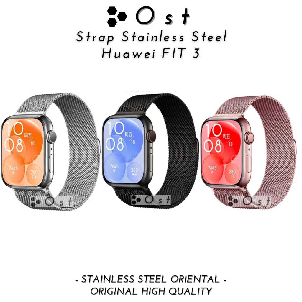 Jual Stainless Steel Strap Huawei Watch Fit Stainless Tali Huawei Fit