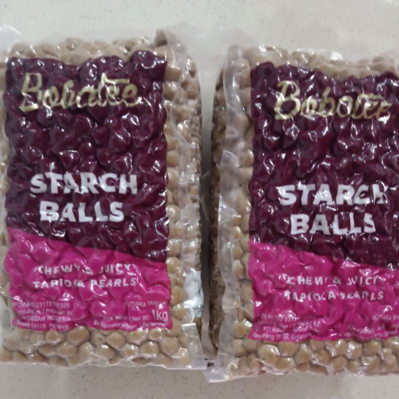 Jual Bobatee Starch Balls 1kg Boba Bubble Tea Shopee Indonesia