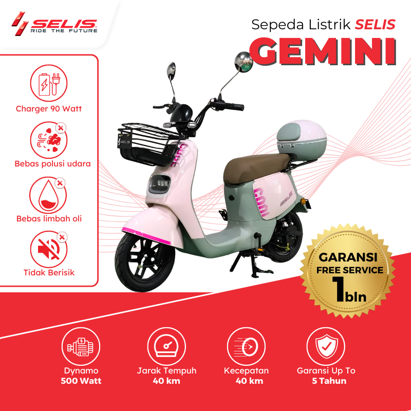 Jual SELIS Emoped Sepeda Listrik Gemini Shopee Indonesia