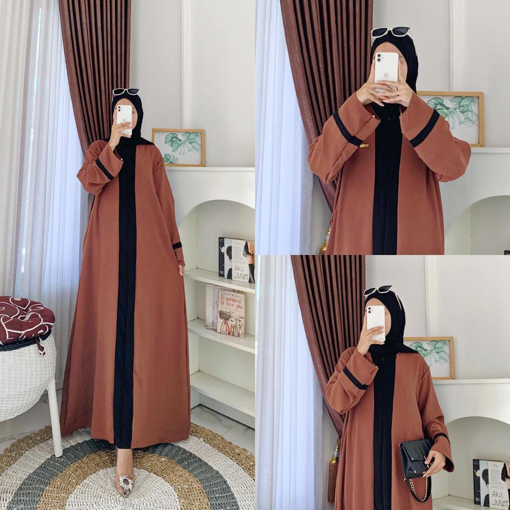 Jual Abaya Aira Gamis Aira Crinkle Airflow Premium Abaya Lita