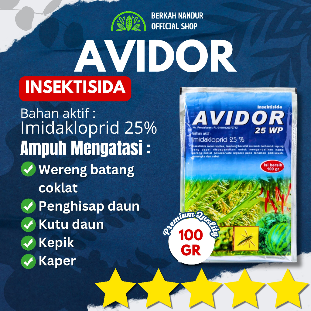 Jual Insektisida Avidor Gr Obat Kutu Tungau Wereng Kaper Tanaman