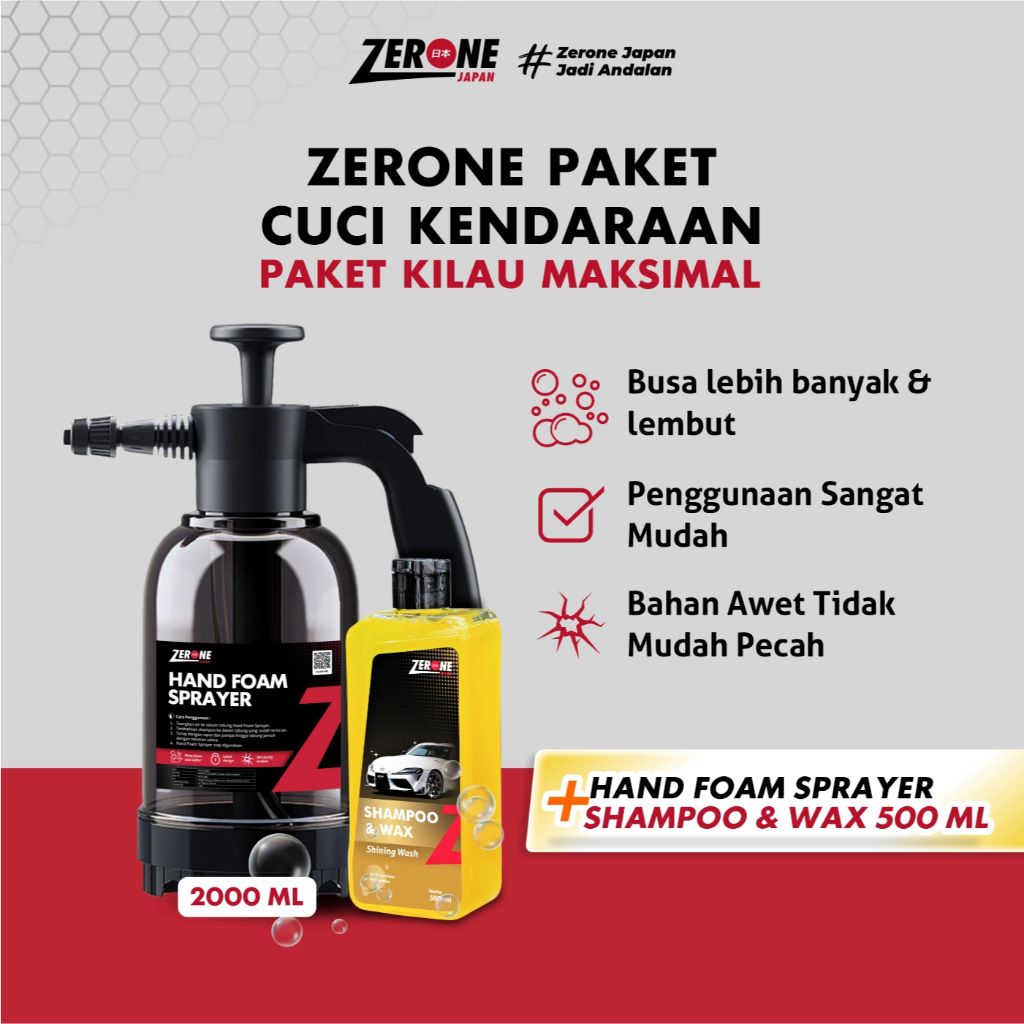 Jual Paket Lengkap Cuci Kendaraan Shampoo Semprotan Cuci Motor