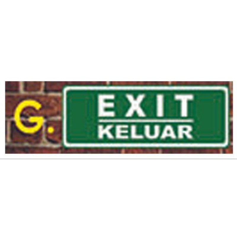 Jual JK BAYAR DI TEMPAT Sign Jalur Evakuasi Dan Rambu Exit Segitiga