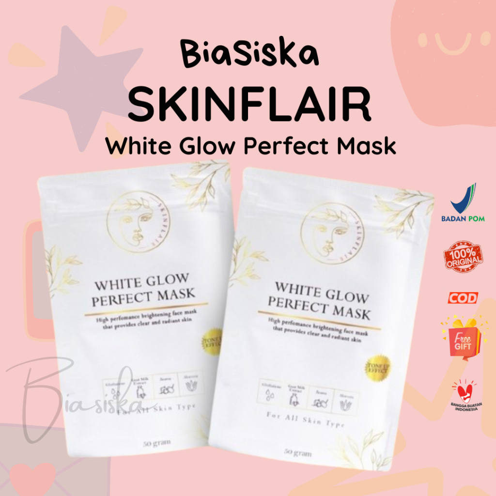 Jual Skinflair White Glow Perfect Mask Powder Masker Whitening Shopee