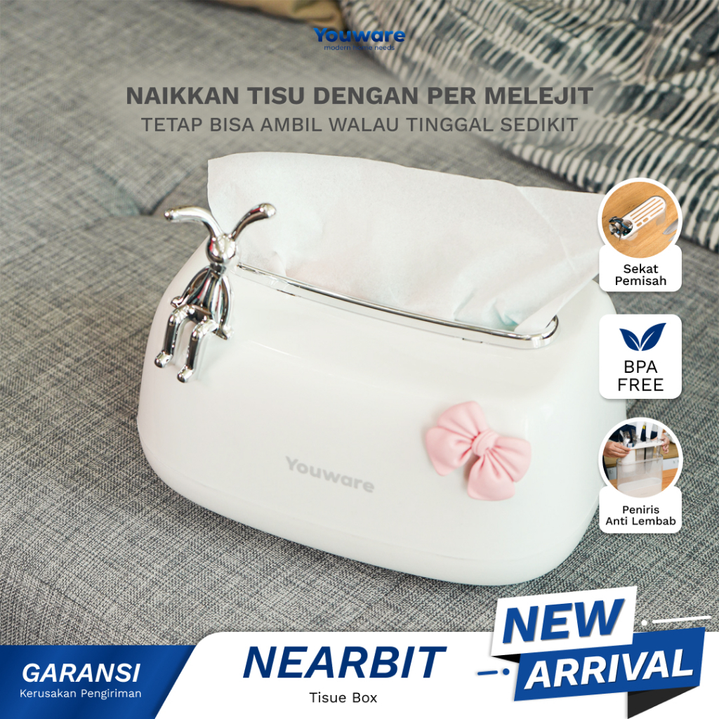 Jual Youware Nearbit Kotak Tisu Kelinci Rabbit Tissue Box Kotak