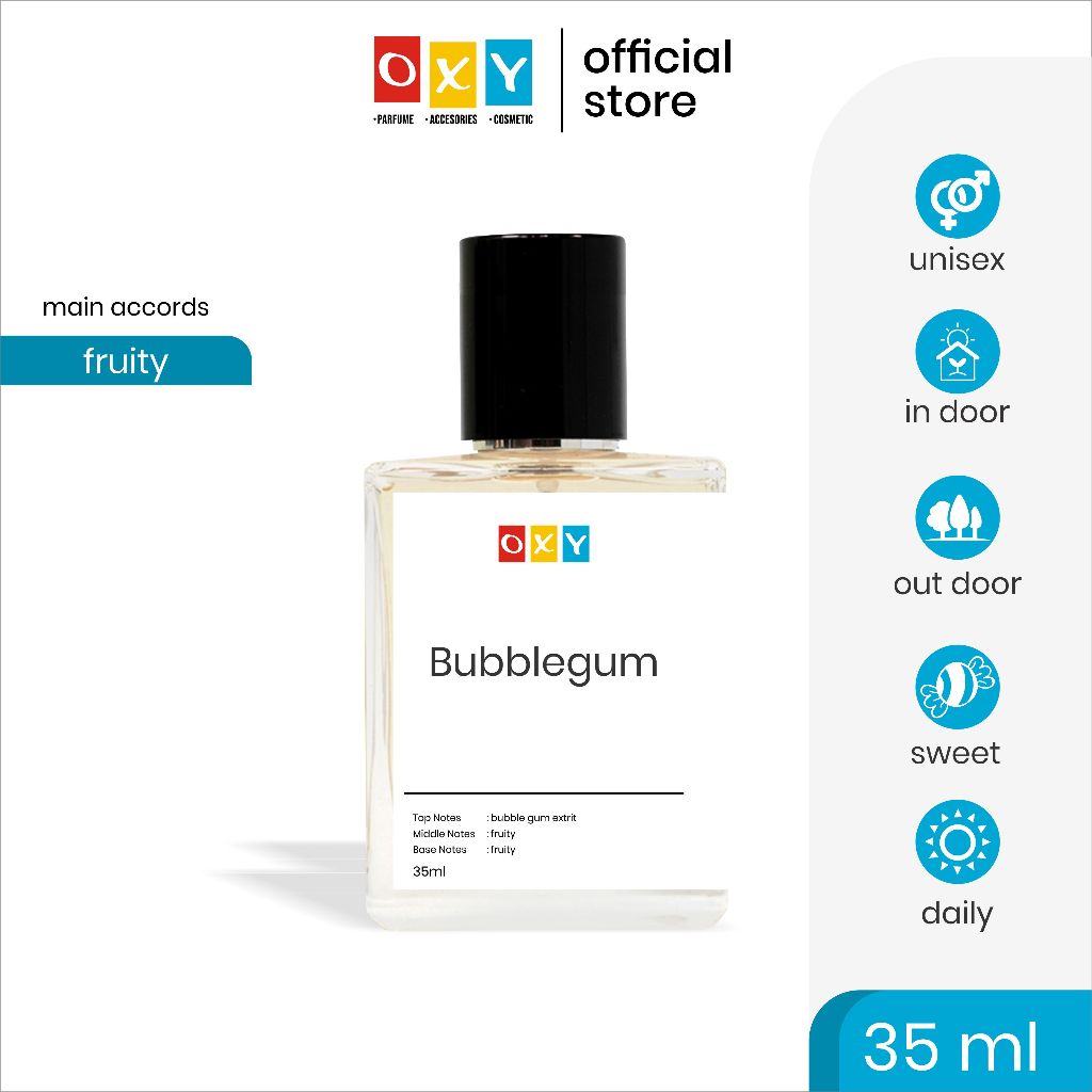 Jual Oxy Parfume Parfum Oxy Bubble Gum Aroma Permen Karet Untuk