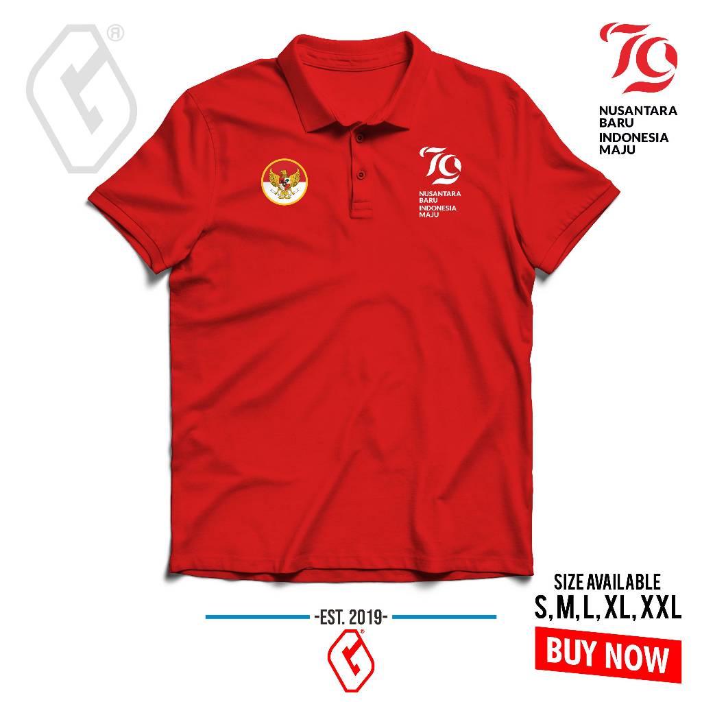 Jual Polo Shirt Indonesia Hut Ri Baju Kerah Hut Ri Ke Indonesia