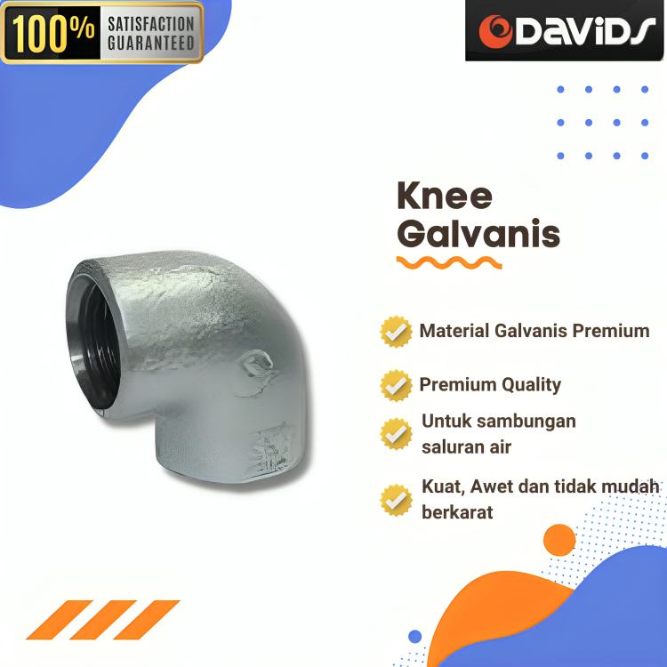 Jual Knee Kni Elbow Sambungan Fitting Pipa Besi Galvanis 1 2 Inch