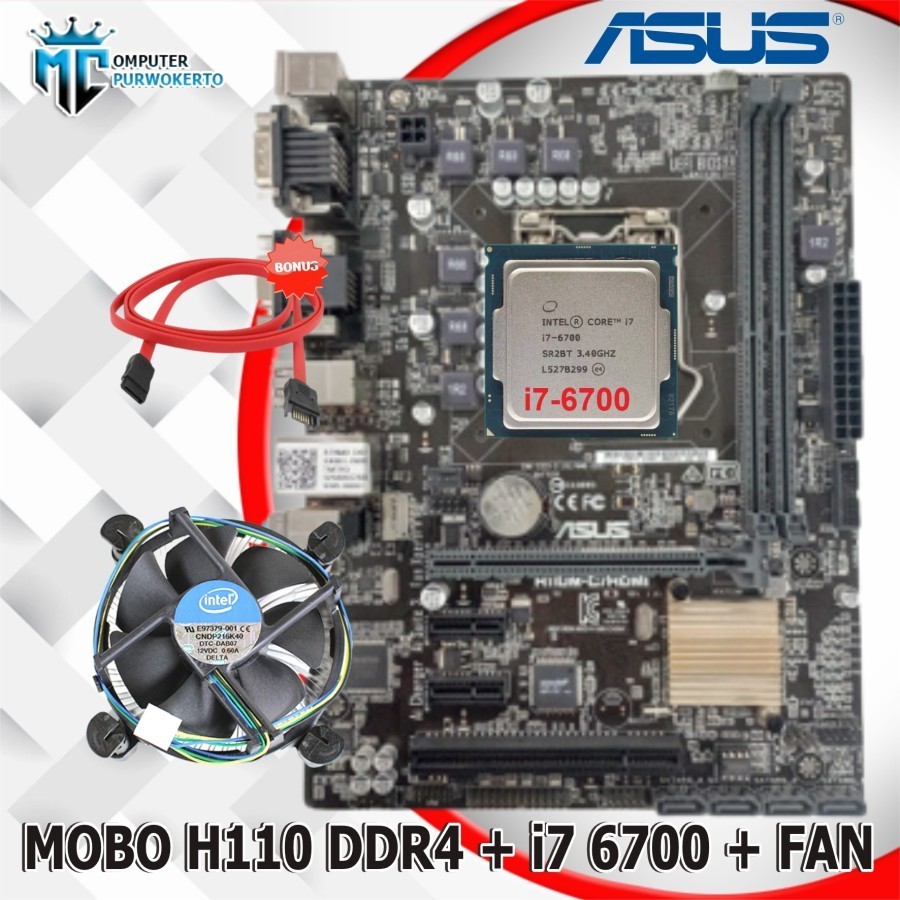 Jual Mainboard Motherboard Mobo LGA 1151 DDR4 On Board H110 ASUS