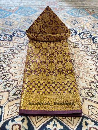 Jual Tanjak Dan Rumpak Dewasa Sarung Songket Khas Palembang Asli Adat