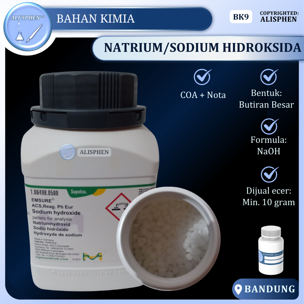 Jual NaOH 10 Gram Sodium Hydroxide Natrium Hidroksida Shopee