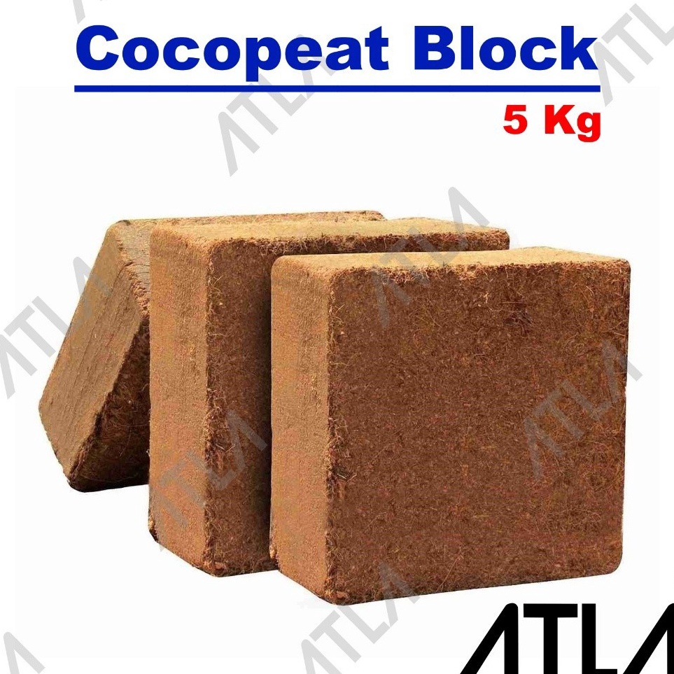 Jual Suplier1st Cocopeat Block 5 KG Cocodust Sabut Kelapa Halus Coco