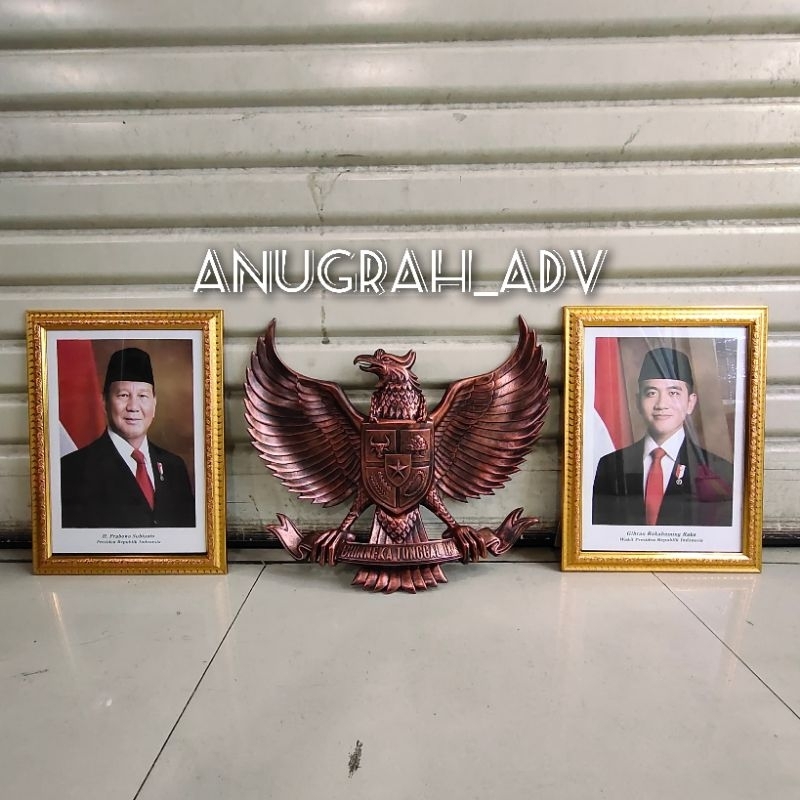 Jual Bingkai Frame Pigura Gold Foto Presiden Dan Wakil Presiden