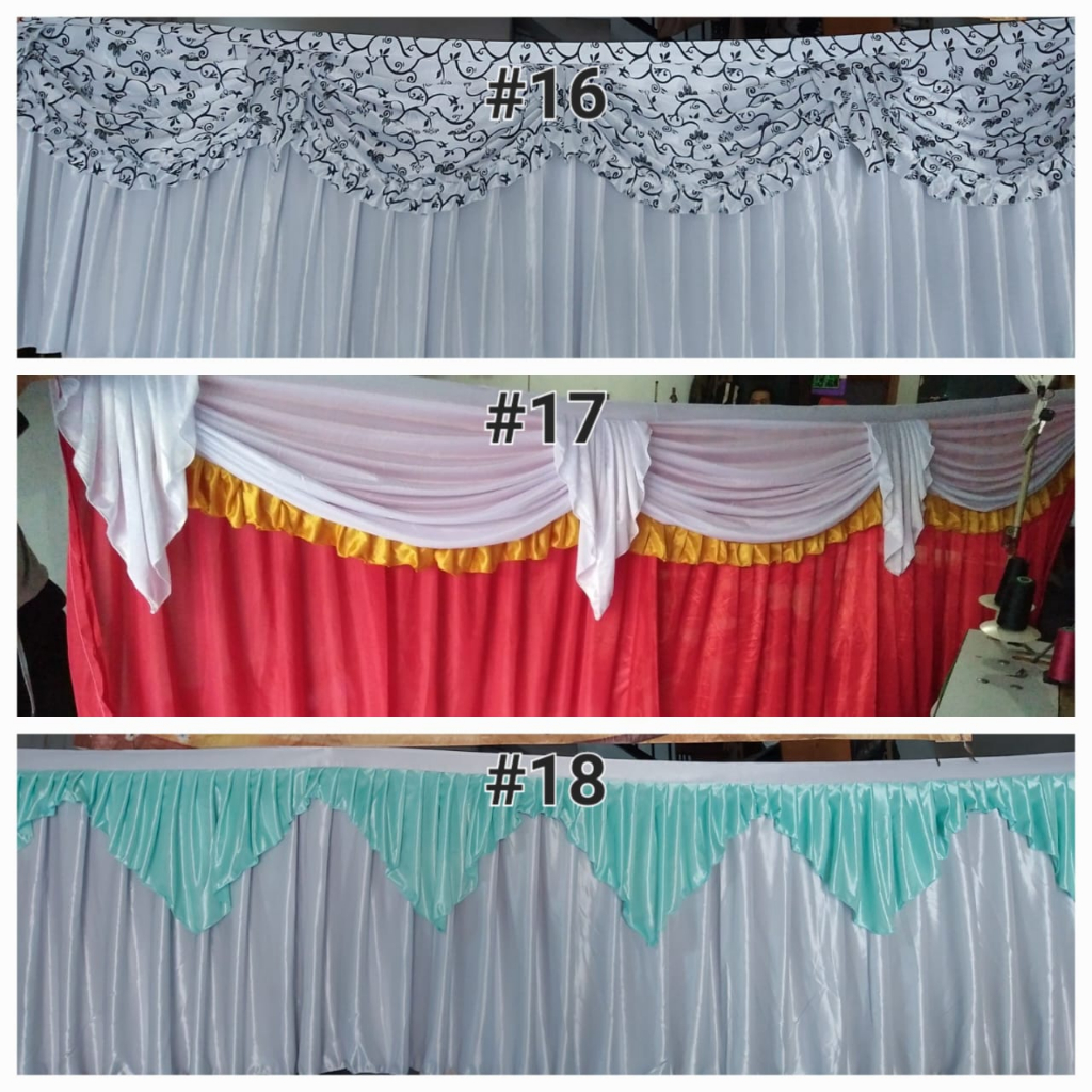 Jual Skirting Meja Atau Penutup Samping Meja Atau Penutup Panggung Atau