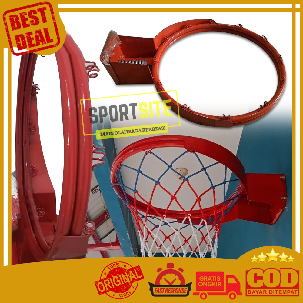 Jual Ring Bola Basket Besi Double Spring Dobel Per Kokoh Tebal Shopee