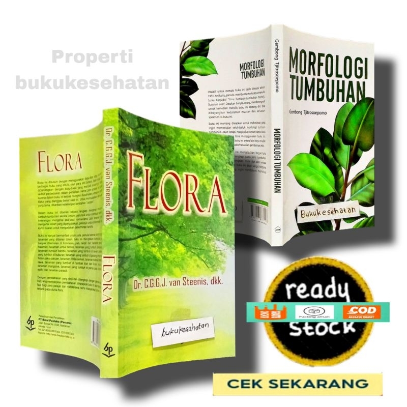 Jual Paket 2 Buku FLORA VAN STENISS DAN MOR TUM MORFOLOGI TUMBUHAN