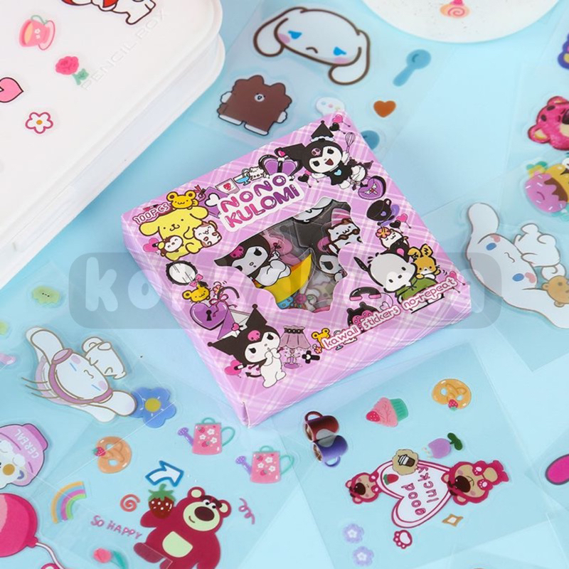 Jual Kkm Sanrio Sticker Box Character Cartoon Stiker D Box Isi