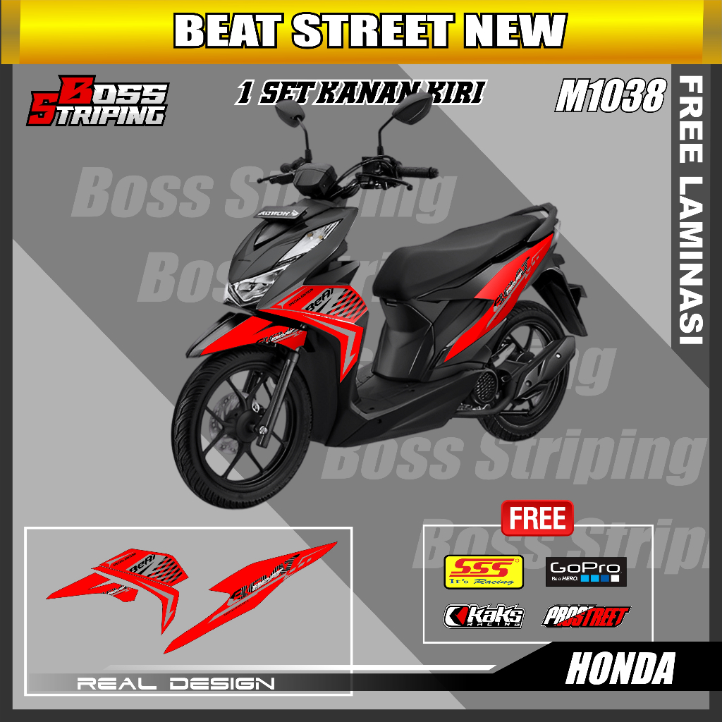 Jual Stiker Motor Striping Beat New Deluxe M