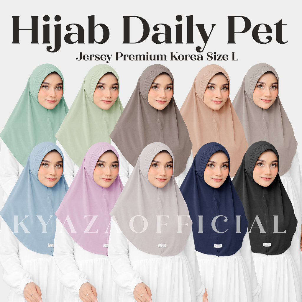 Jual 𝐊𝐘𝐀𝐙𝐀 Hijab Bergo Pet Bergo Sport Pet Ukuran L Hijab Bergo