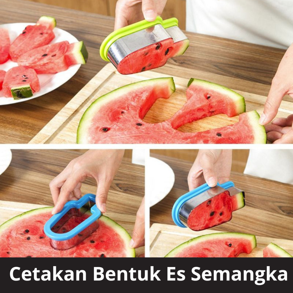 Jual Alat Pemotong Buah Semangka Watermelon Cetakan Bentuk Es Praktis