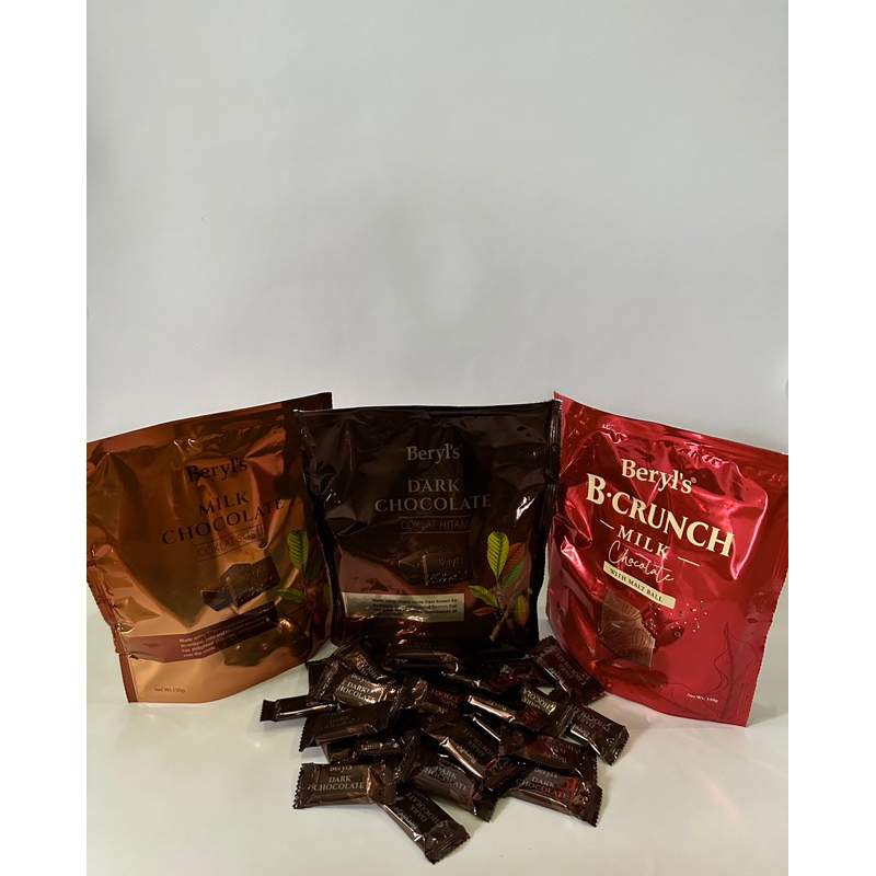 Jual Beryls Chocolate Dark Chocolate Milk Chocolate Almond Crunchy