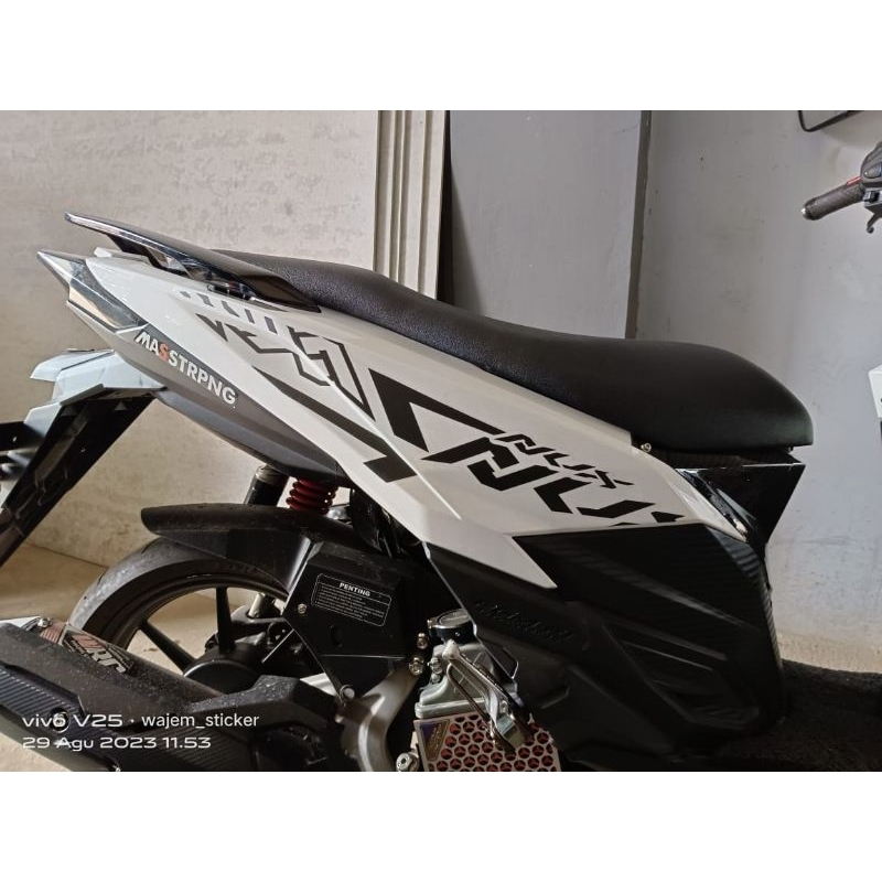 Jual Striping Stiker Transparan Vario Led Old Custom Nvx