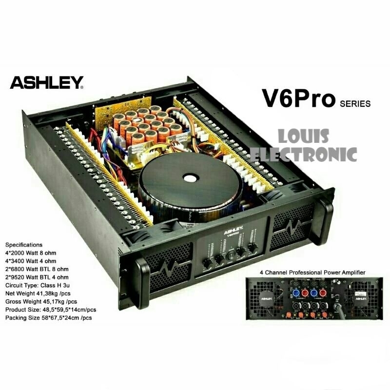 Jual Power Amplifier Ashley V Pro V Pro V Pro Channel Original