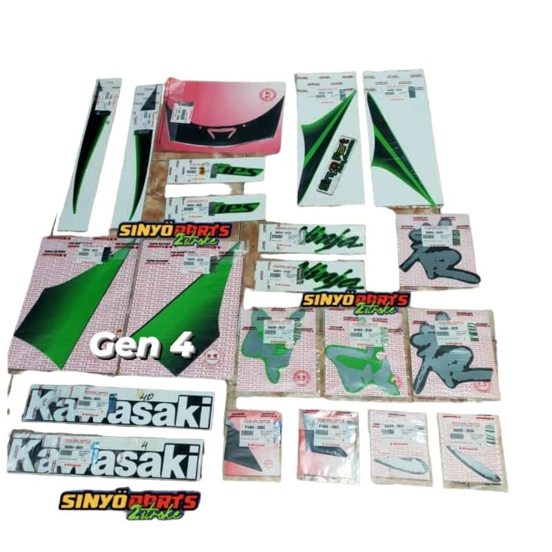 Jual STICKER STIKER STRIPING NINJA RR OLD SE GEN 4 Dan GEN 3 2010 Dan